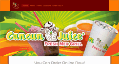Desktop Screenshot of cancunjuice.com